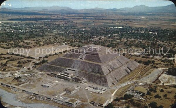 San Juan Teotihuacan Fliegeraufnahme Piramide del Sol