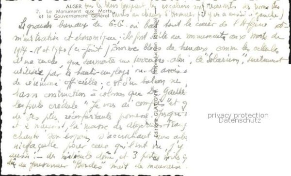 Alger Algerien Monument auy Morts – Bild 2