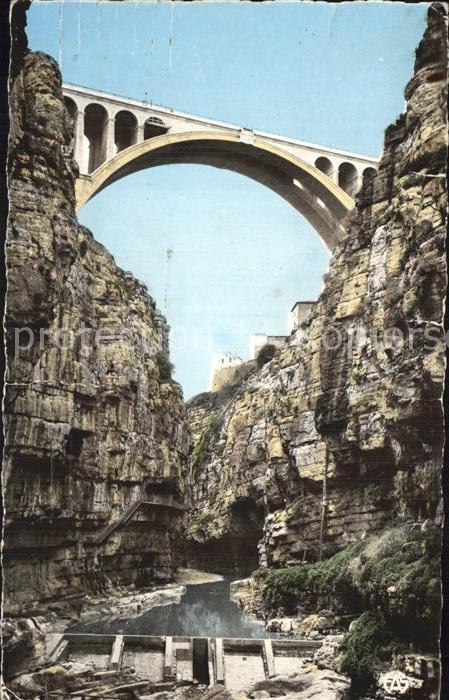 Constantine Algerien Pont de Sidi rochea BArrage Lavie