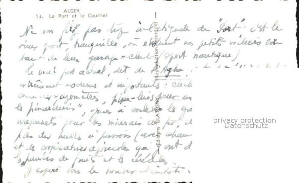 Alger Algerien Port et le Courrier – Bild 2