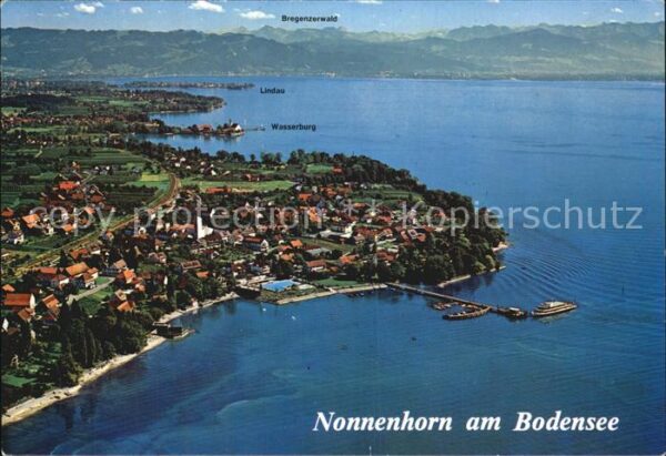 Nonnenhorn Fliegeraufnahme Wasserburg Bregenzerwal