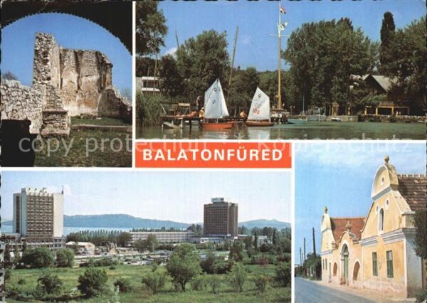 Balatonfuered Ruine Segelboot