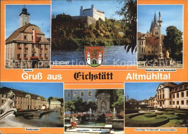 Eichstaett Oberbayern Rathaus Willibaldsburg Residenzplatz Ma
