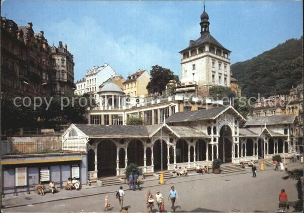 Karlovy Vary Marktkolonade Schlossturm