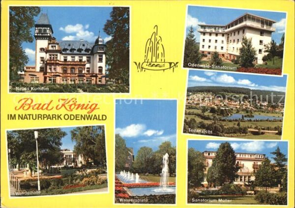 Bad Koenig Odenwald Kurheim Sanatorium Müller Wandelhalle