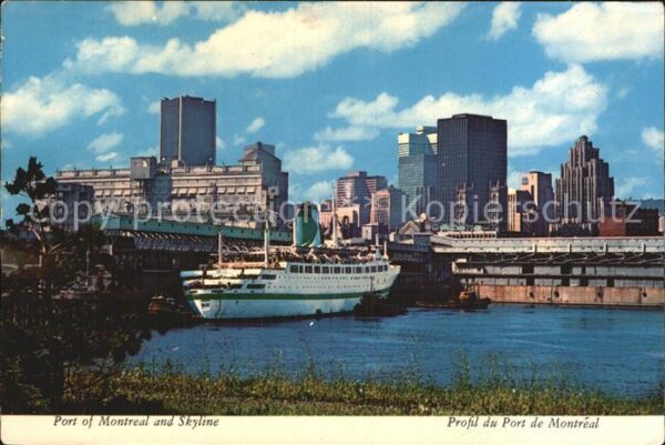 Montreal Quebec Port Skyline