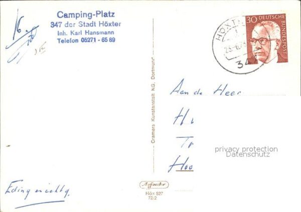 Hoexter Weser Schloss Corvey Hoffmann-v-Fallersleben- – Bild 2