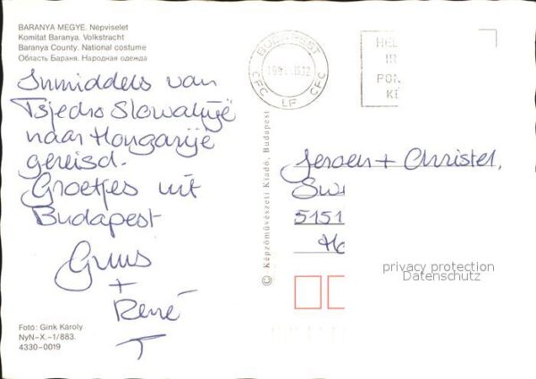 Pecs Baranya Megye Trachten – Bild 2