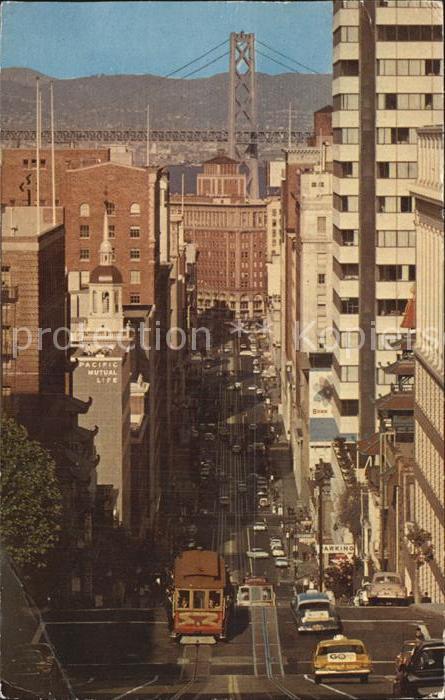 San Francisco California Street cable car