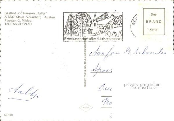 Klaus Vorarlberg Gasthof Pension Adler – Bild 2
