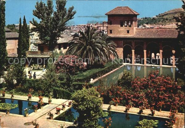 Granada Andalucia Alhambra mit Garten