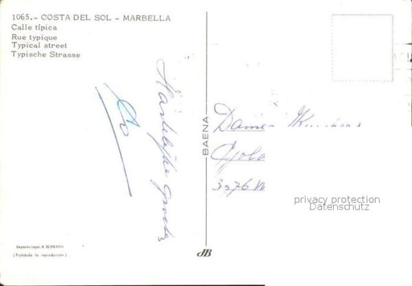 Marbella Andalucia Typische Strasse – Bild 2