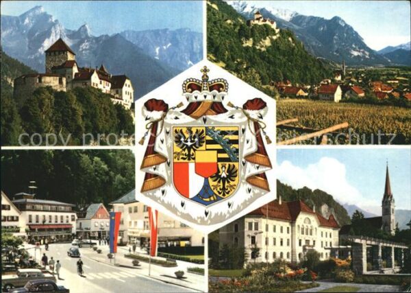 Vaduz Burg Stadtansichten
