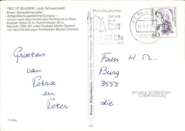 St Blasien Ehemalige Benediktinerabtei Kuppelkirch – Bild 2