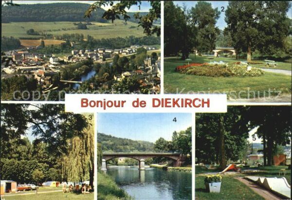 Diekirch Gesamtansicht Park Campingplatz Minigol