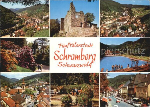 Schramberg Ruine Schwimmbad Panorama