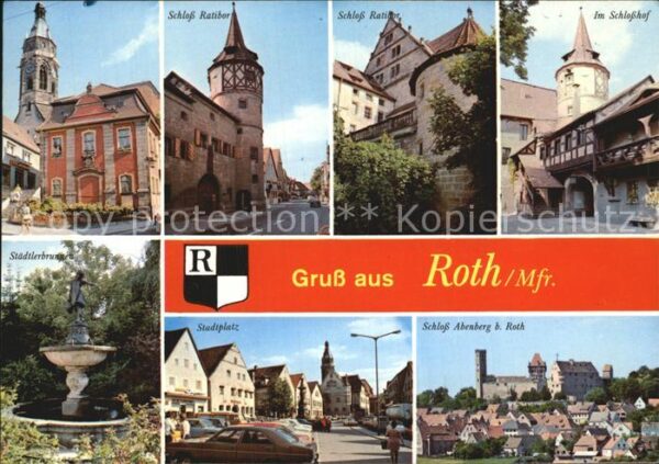 Roth Nuernberg Schloss Ratibov Stadtplatz Schloss Aben
