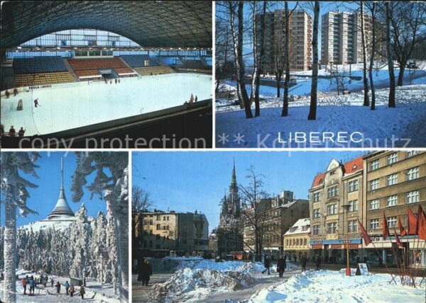 Liberec Eisstadion Hochhäuser
