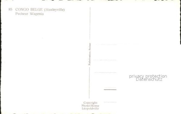 Fischerei Pecheur Wagenia Stanleyville Congo Belg – Bild 2