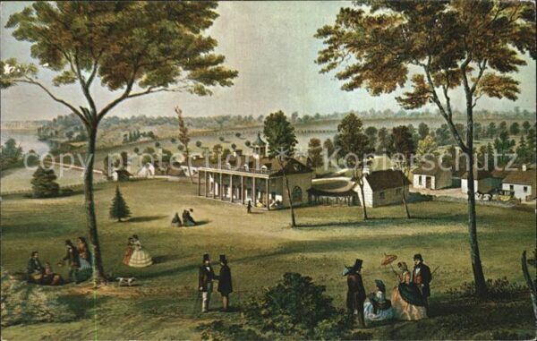 Mount Vernon Virginia Landsitz Mount Vernon Künstlerkarte Ker