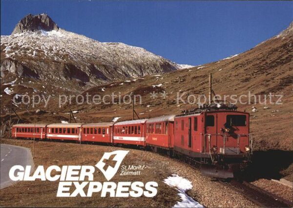 Eisenbahn Glacier-Express Furka-Oberalp-Bahn St.
