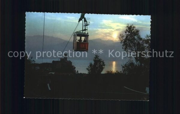 Seilbahn Lago di Garda Malcesine Tramonto