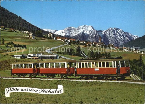 Eisenbahn Stubaital Tirol Fulpmes Freischwimmbad
