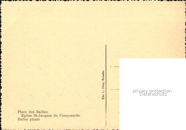 Exposition Internationale Bruxelles 1935 Place des Bailles Eglise St.-Jacques de – Bild 2