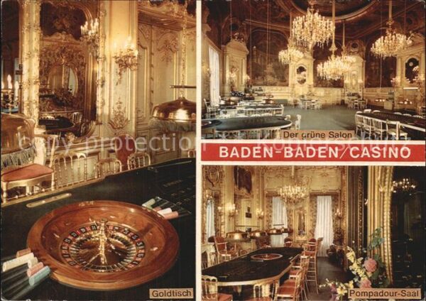 Casino Spielbank Baden-Baden Goldtisch Pompadour-Saal