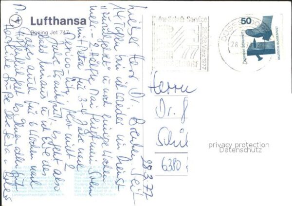 Lufthansa Boeing Jet 747 – Bild 2
