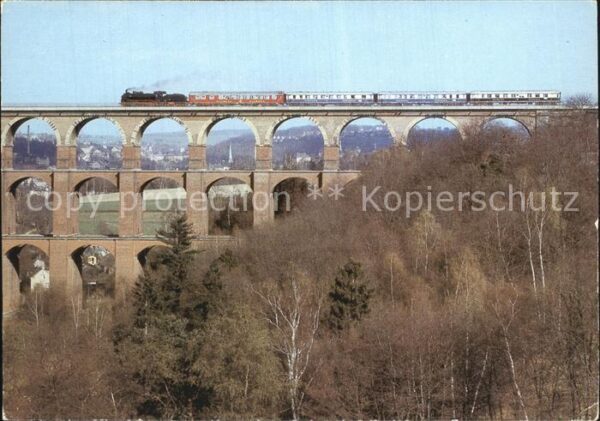 Bruecken Bridges Ponts Göltzschtalbrücke Lok 38 1182 Rheingold