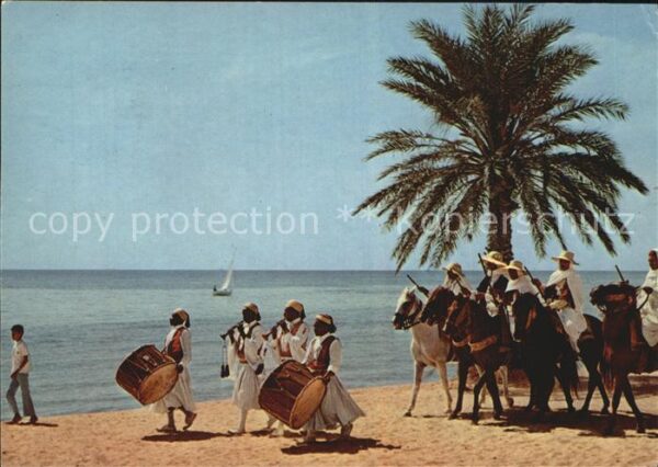 Trommler Jerba Tunisie Danses Folkloriques