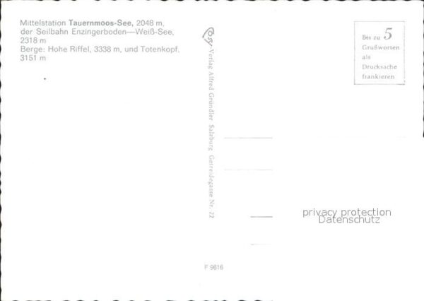 Seilbahn Enzingerboden Weiss See Mitelstation Ta – Bild 2