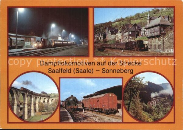 Lokomotive Dampflokomotiven Strecke Saalfeld Sonne