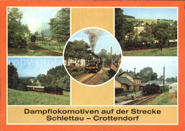 Lokomotive Dampflokomotiven Strecke Schlettau- Cro