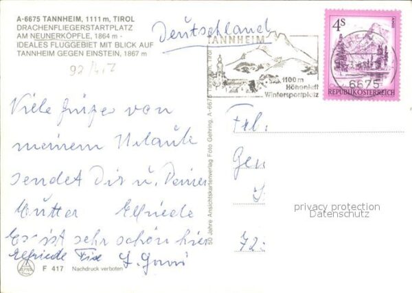 Drachenflug Drachenfliegerstartplatz Tannheim Tirol – Bild 2