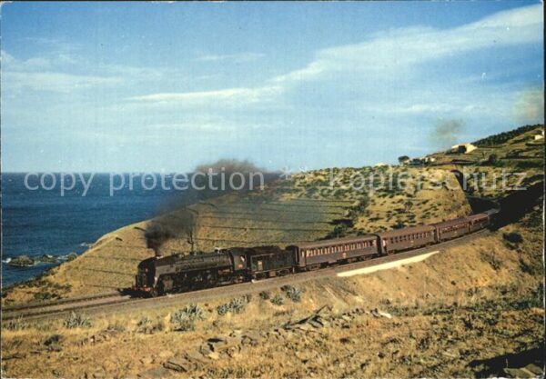 Lokomotive 141 R 1249 Rampe de Cerbere Ligne Narbo