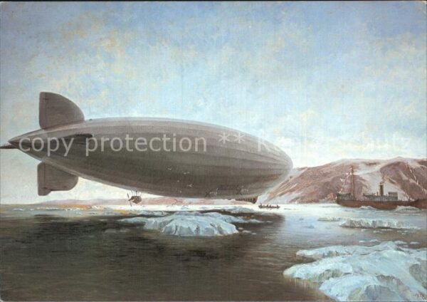 Zeppelin Eisbrecher Postaustausch Eismeer 1931