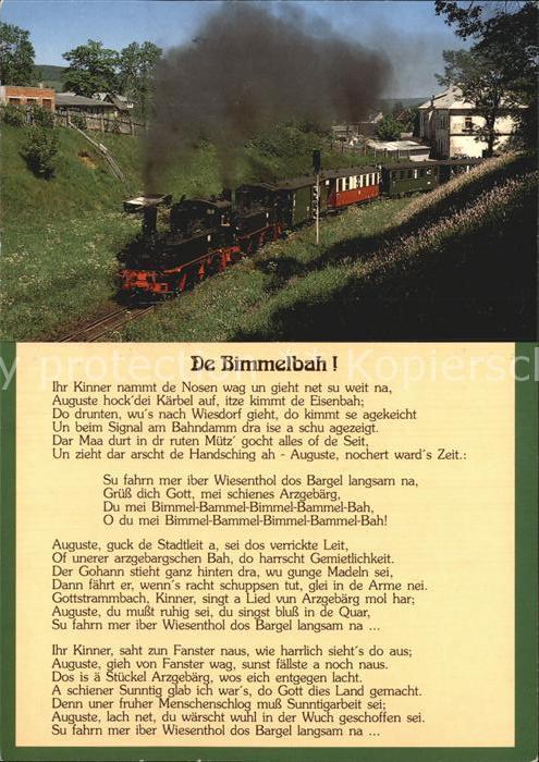 Lokomotive De Bimmelbah Schmalspurbahn Cranzahl Ob