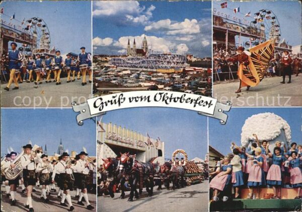 Oktoberfest München Parade Brauerei-Pferdegespann