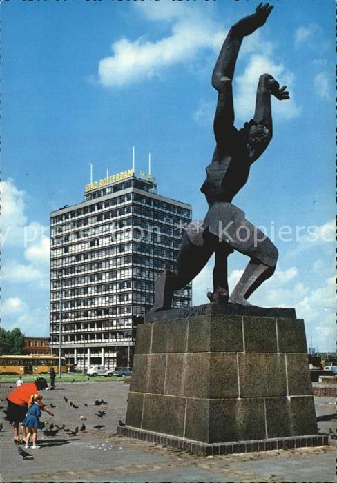 Denkmal Monument Mei 1940 Verwoeste stad Rotter