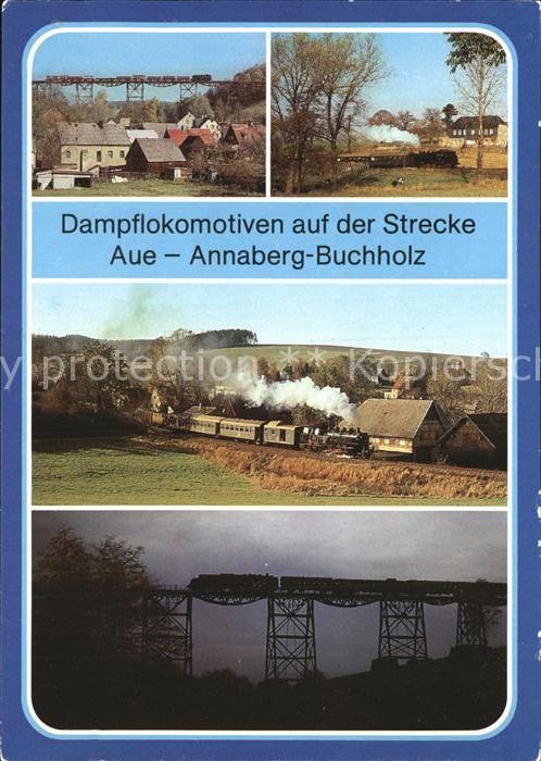 Eisenbahn Dampflokomotiven Strecke Aue Annaberg-B