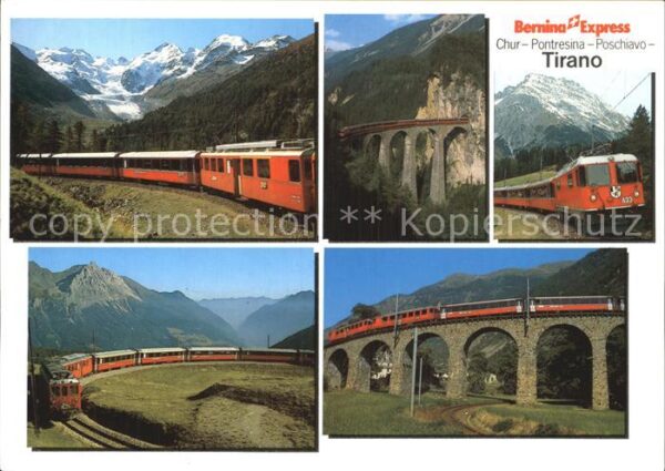 Eisenbahn Bernina-Express Rhätische Bahn Morterat