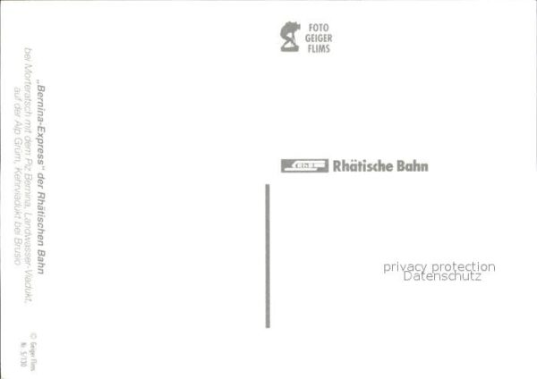 Eisenbahn Bernina-Express Rhätische Bahn Morterat – Bild 2