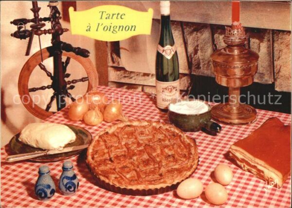Lebensmittel Tarte a l'oignon Recette