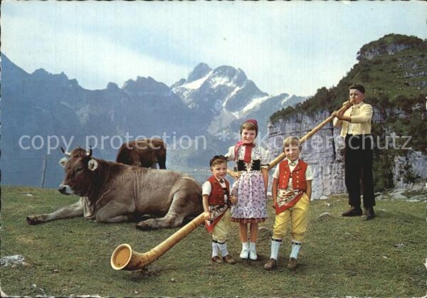 Alphorn Alphornbläser Ebenalp Meglisalp Kinder