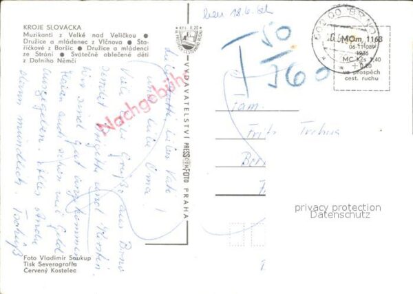 Trachten Slowakei Kroje Slovacka Velke nad Velickou Vicno – Bild 2