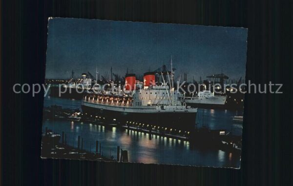 Dampfer Oceanliner Hamburg Überseebrücke