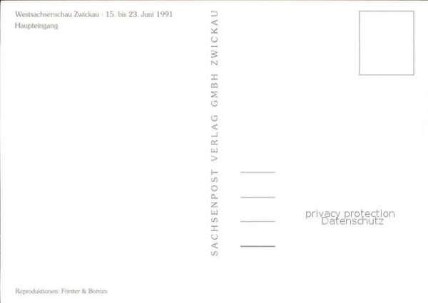 Ausstellung Westsachsenschau Zwickau Haupteingang – Bild 2
