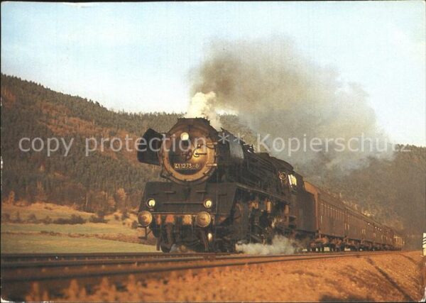 Lokomotive Lok 41 1273 mit 9 3004 Uhlstädt